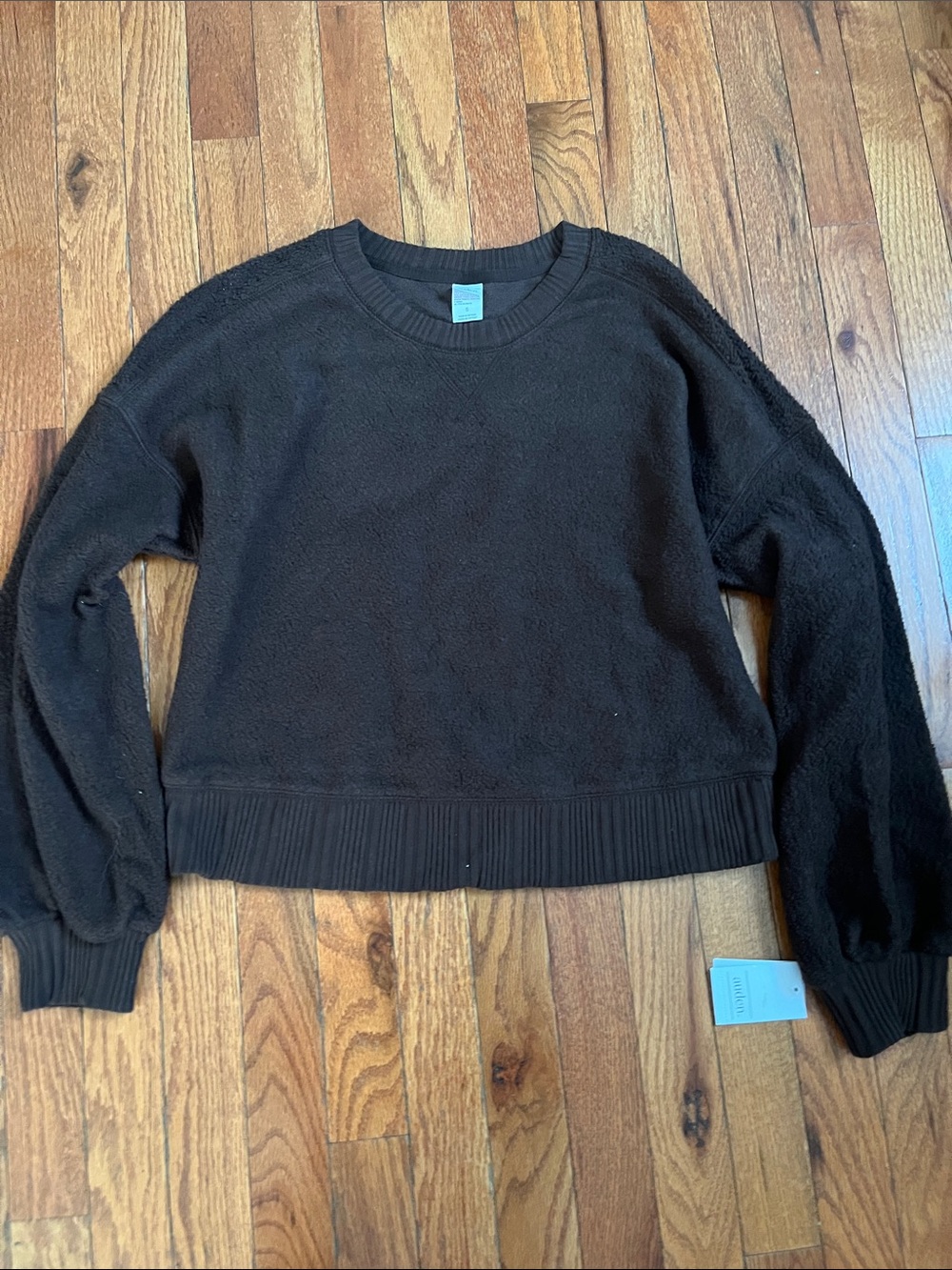 Auden Black Crewneck Scoop Sweater